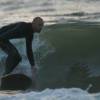 Arjen riding a super clean barrel(close up) @ Renesse Northshore 20.06.03