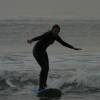 Myrthe riding her longboard @ Haamstede 23.11.03