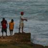 Fishing action @ Ocean Spray Apartments Barbados 11.01.04