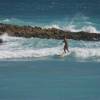 Surfing near the rocks @ Ocean Spray 15.01.04