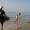 Webmaster Volker & Myrthe @ da skimboardgathering haamstede 24.04.04