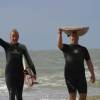 Longboarders Joop & Leon @ Renesse Northshore 20.06.04