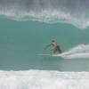 Paolo Perucci surfing a big barrel @ Maycock's31.01.04