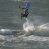 Arjen testing Josh Angulo's board @ da Brouwersdam 19.08.04