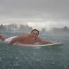 Paolo surfing in a tropical rainshower @ Ocean Spray