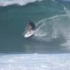 Benji comming out a huge barrel @ Soupbowls Bathsheba Barbados 04.02.05