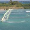 Windsurfing in bay @ Seascape Beach House