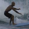 Arjen surfing out a big one @ South Point Barbados