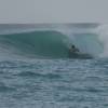 Bodyboarder in the green room@Bats Rock Barbados