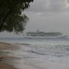 Cruisliner leaving Barbados