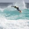 Alen Burke in the final@BSA surf competion @ Brandons Barbados
