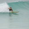 Arjen surfing his 7'7 @ Freights Barbados