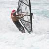 Santa in the snowy whitewater @ Surfers Point Barbados