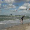 Skimboard- & kitesurfaction @ Surf & Kite Event Brouwersdam 2002