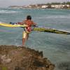 Brian jumping off the rocks @ Surfers Point Barbados