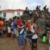 Spectators @ the Conchshell blowing contest @ Watermen Festival 2007