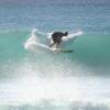 Arjen de Vries taking of a nice barrel @ Maycocks