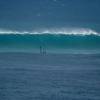 Diony Guadagnino  and a HUGE wave @ Red Backs outer reef in the north of Barbados