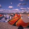 Lots of kites Slingshot 2003@ da Surf & Kite Event brouwersdam 2002