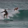 Kyle taking a wave of Arjen @ South Point Barbados