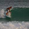 Arjen surfing his McTavish 9'1 till sunset @ South Point Barbados