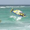 Chris Welch taking watershots from Brian Talma looping @ Silver Rock Barbados