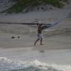 Arjen comming ashore @ Silver Rock Barbados