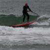 Arjen surfing the Starboard 12'2 SUP Wood @ Nieuw-Haamstede