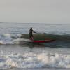 Brian Talma SUP surfing a wave @ da Northshore of Renesse