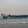 Arjen & Brian SUP surfing the same wave @ da Northshore of Renesse 15.09.07 604