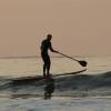 Arjen sunset sup surfing @ Renesse's Northshore