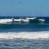 Arjen trying to get out on his SUP @ Parlors Barbados