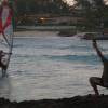 Chris capturing Arjen in the sunset @ Surfers Point Barbados