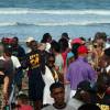 RosÃ© waving in the crowds @ Reef Classic 2007 Barbados