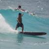 Martin Bourne surfing a clean wave @ Surfers Point Barbados