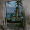 Harrismith Beach framed from inside Harrismith House @ Barbados