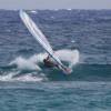 Brian Talma riding the waves @ Silver Sands Barbados