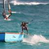 Tony 'sweetcorn' boat-rail-grabing @ Silver Sands Barbados