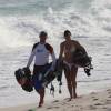 Kite couple @ de Action Beach Silver Sands Barbados