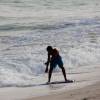 Bodyboard 'skimboard' rider @ Silver Sands Barbados