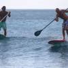 Brian & Arjen stand up paddle surfing @ Batts Rock Barbados