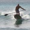 Arjen riding da wave on his SUP board @ Batts Rock Barbados