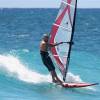 Arjen windsurfing his SUP board @ Surfers Point Barbados