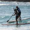 Arjen & Ivo stand up paddling out @ Surfers Point Barbados