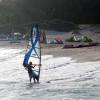 Arjen comming ashore @ Silver Rock Beach Barbados
