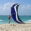 Arjen launching a kite !!! @ Silver Rock Beach Barbados