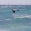 Arjen flying one handed @ Silver Rock de Action Beach Barbados