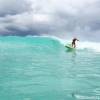 Arjen surfing his McTavish Carver 7'7 on a north swell @ Barbados 2