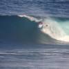 Bodyboarder going for the barrel 2 @ the Soupbowl Barbados