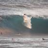 Russel Dread or Dead taking off on a bigg one @ the Bowl Barbados